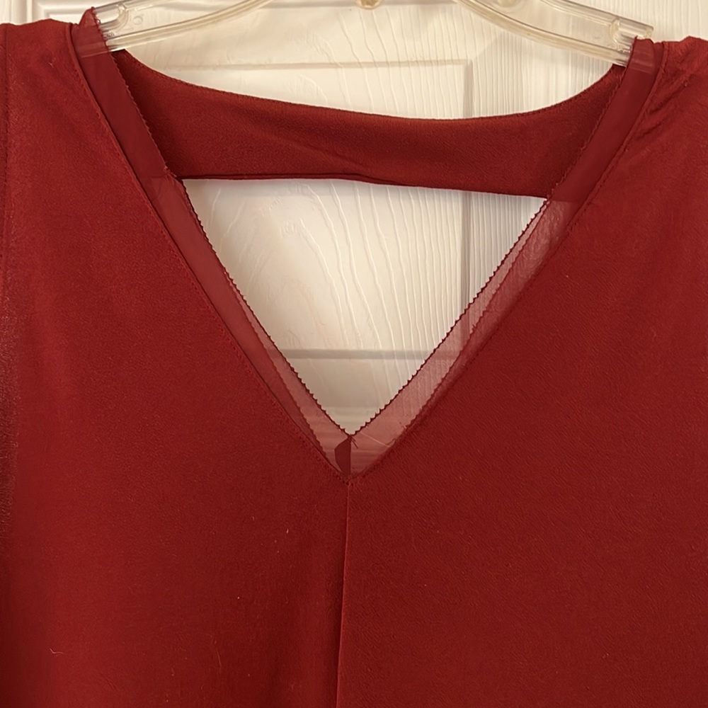 🌻Banana Republic Rust V neck Dress🌻 - Picture 2 of 9